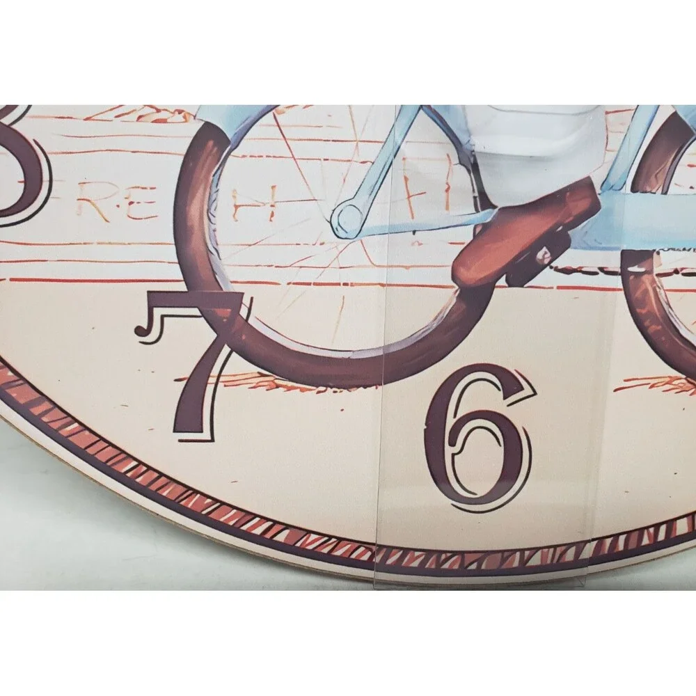 Kitchen Round Wall Wooden Clock (12